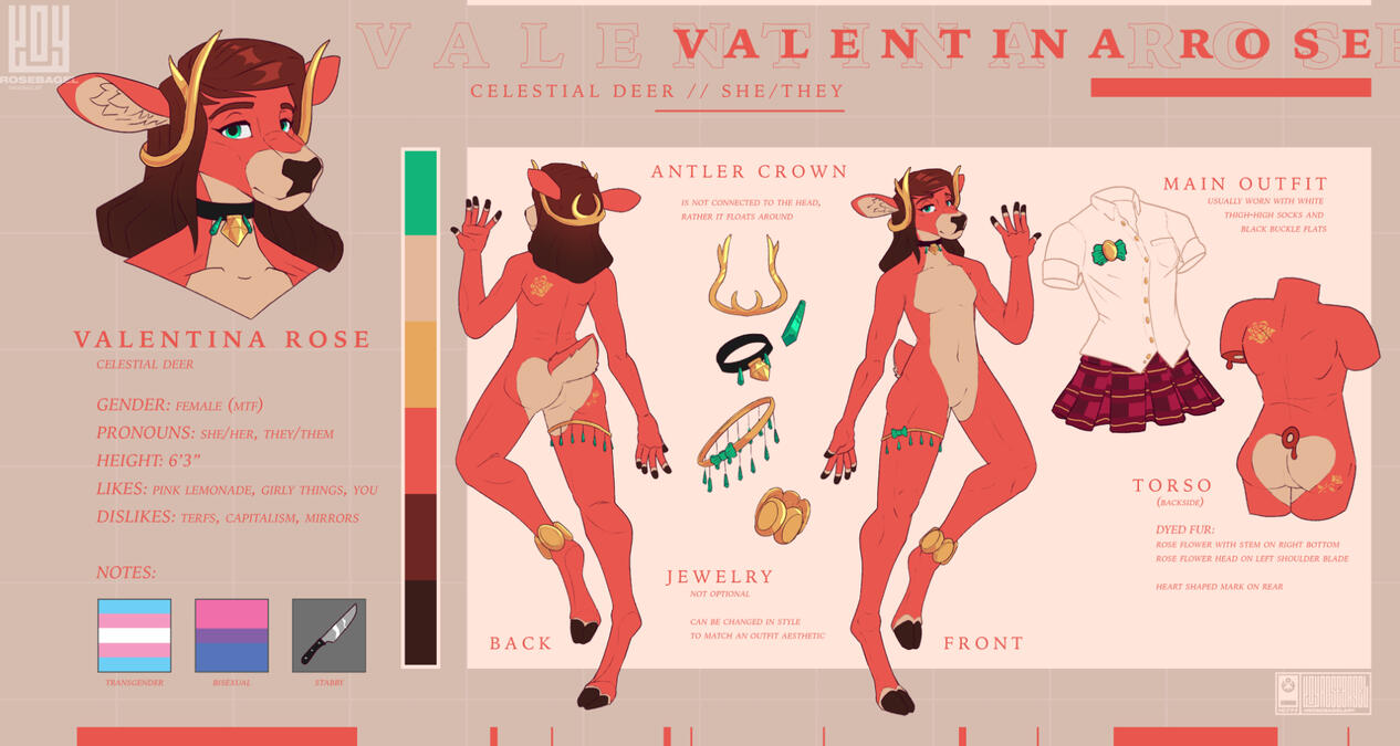 val rose reference sheet